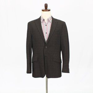 Banana Republic 42R Brown Check 2-Button Sport Coat Blazer Jacket P490